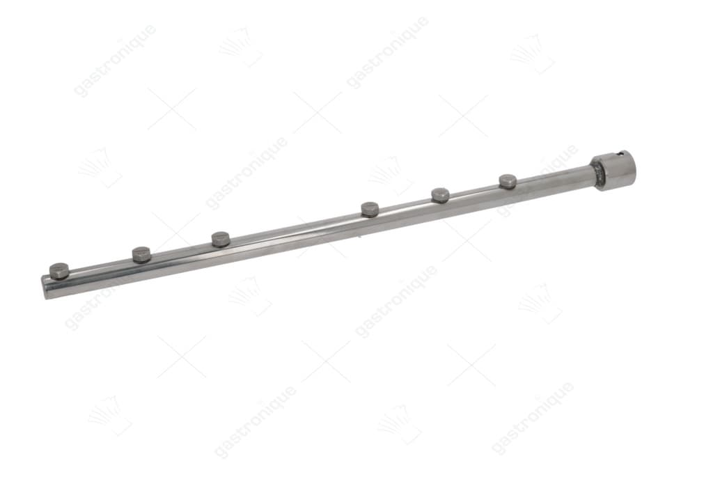 naspoelarm L 485mm inbouwpositie boven/onder sproeiers 6 inbouw ø 25mm compleet met sproeier