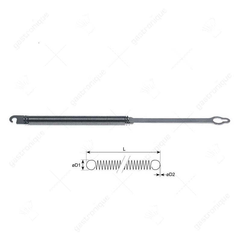 trekveer ø 12mm totale lengte 275mm draad ø 1,6mm deurveer