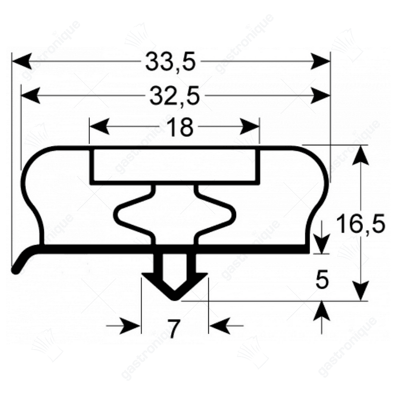 DEURRUBBER 660x385 mm
