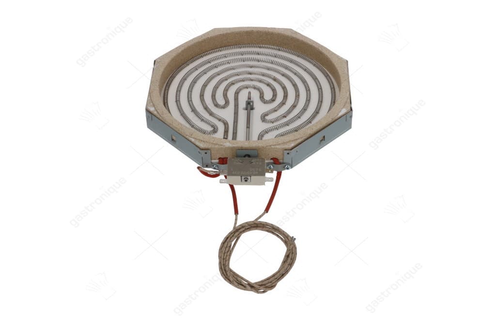 stralingselement 8-hoekig 2500W 230V L 250mm B 250mm VC 2 met verwarmingsspoel energieregeling