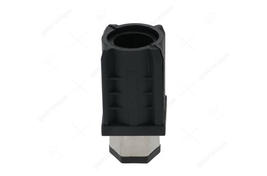 apparaatvoet pijptype 40x40 dikte 1-1,2mm H 23-62mm kunststof/RVS vpe 1stuk - Image 1