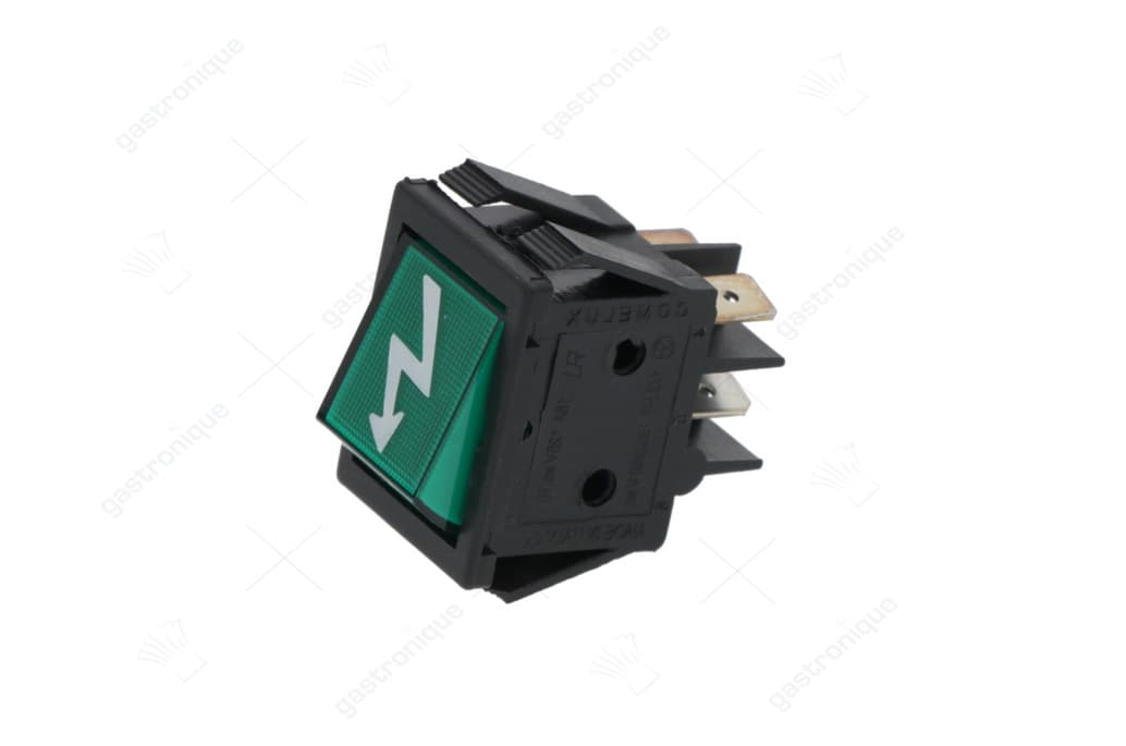 drukschakkelaar 2-polig groen 16a 250v