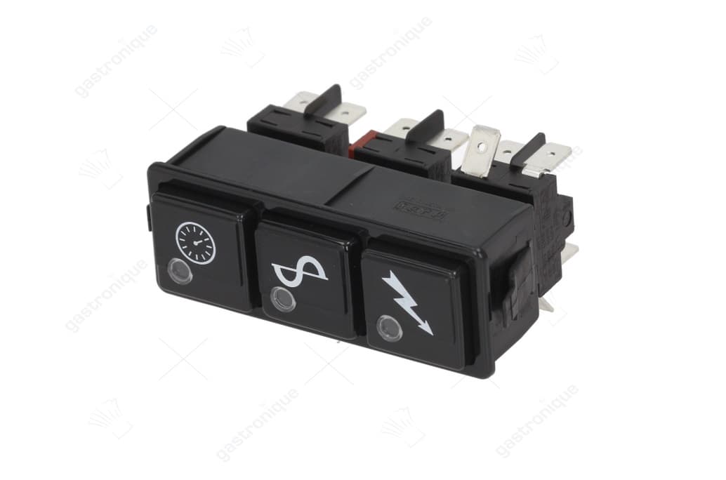 drukschakelaar 3 butt. panel 16(4)a 250v