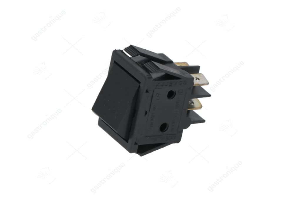 schakelaar 2 polig zwart 16a 250v