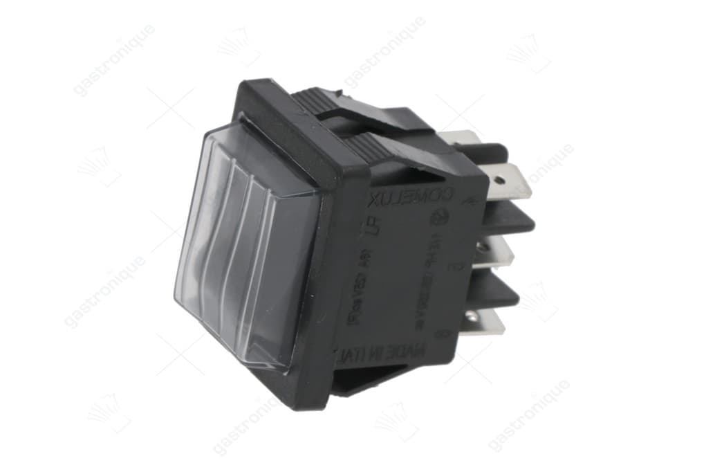 wipschakelaar 2 polig zwart 16a 250v
