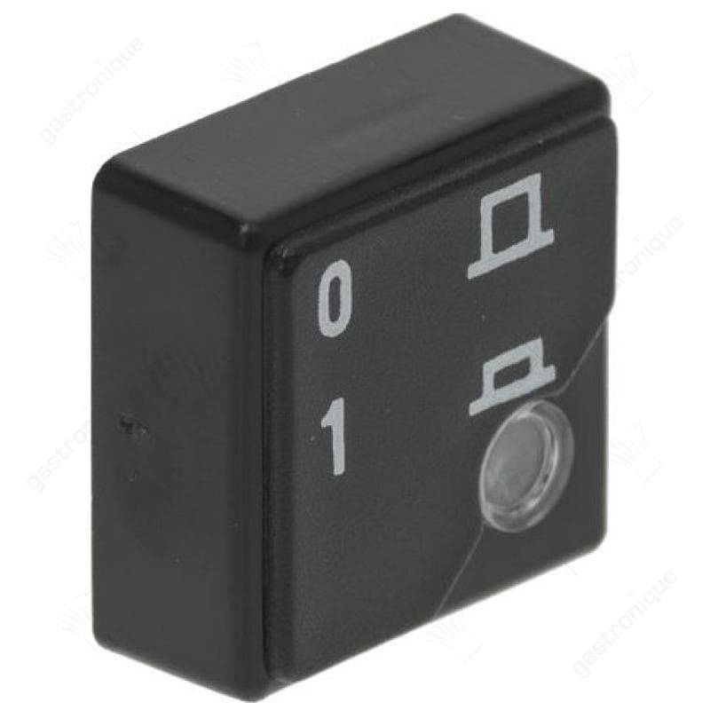 druktaster grootte 23x23mm zwart 0-1 met lens