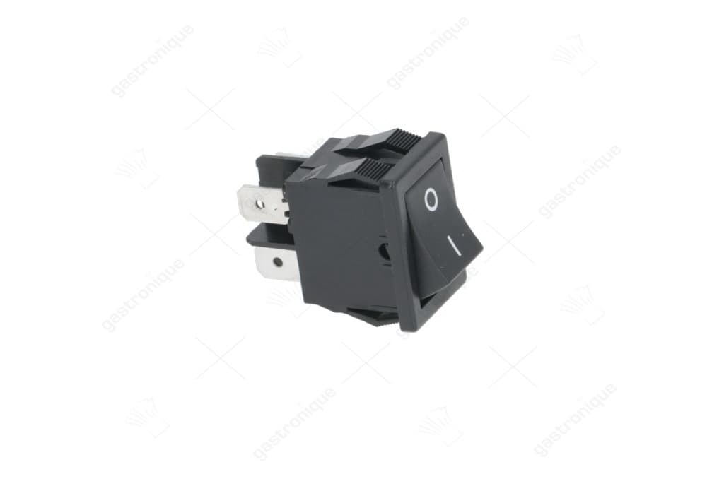 wipschakelaar 2-polig zwart 16a 250v - Image 1
