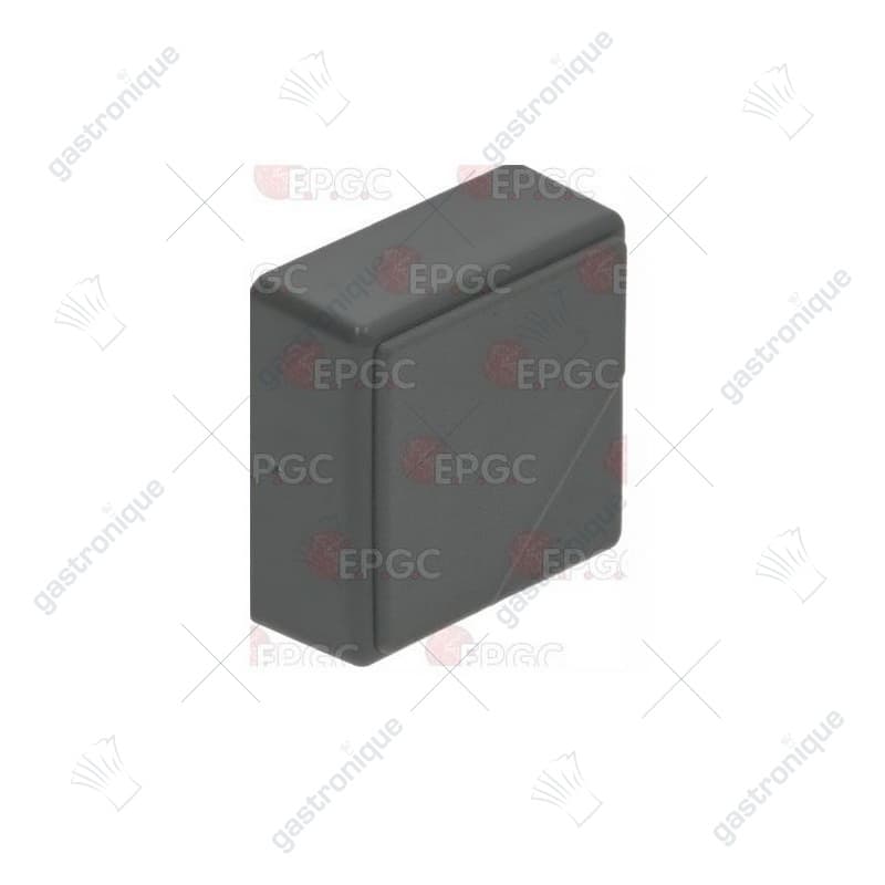 vierkante drukknop grijs 23 x 23 mm - Image 1