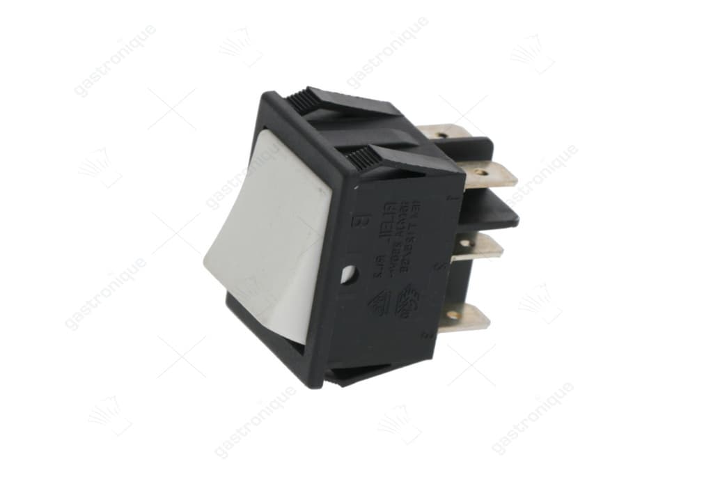 wipschakelaar 2 polig wit 16a 250v - Image 1
