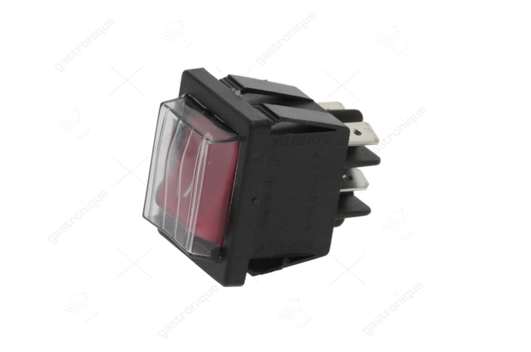 Schakelaar I - O rood met beschermkap - Image 1