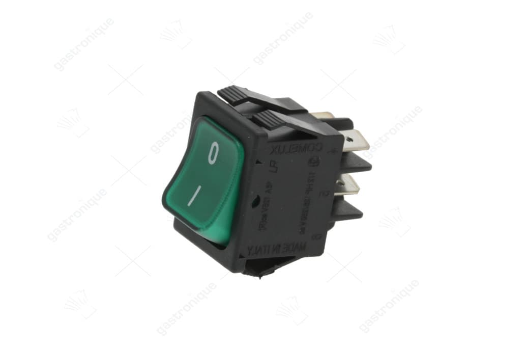 2 polige wipschakelaar groen 16a 250v