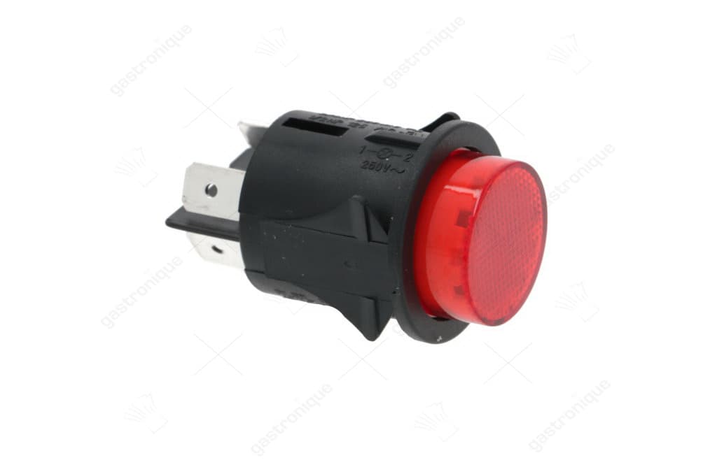 wipschakelaar 2-polig rood 16a 250v