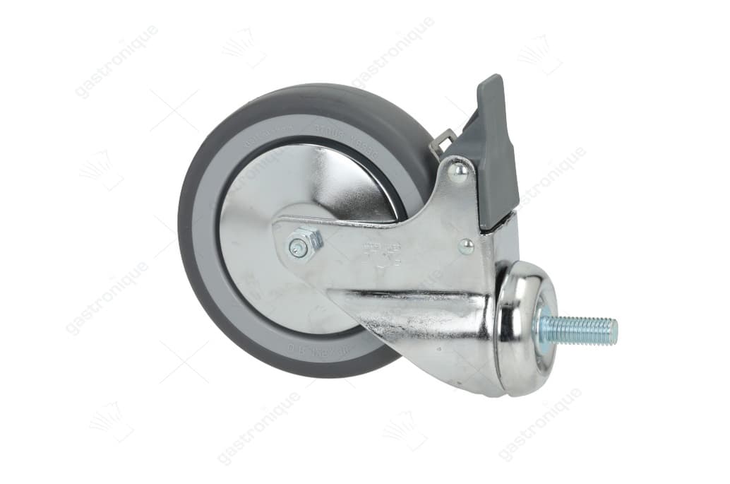 castor swivel with pin and brake