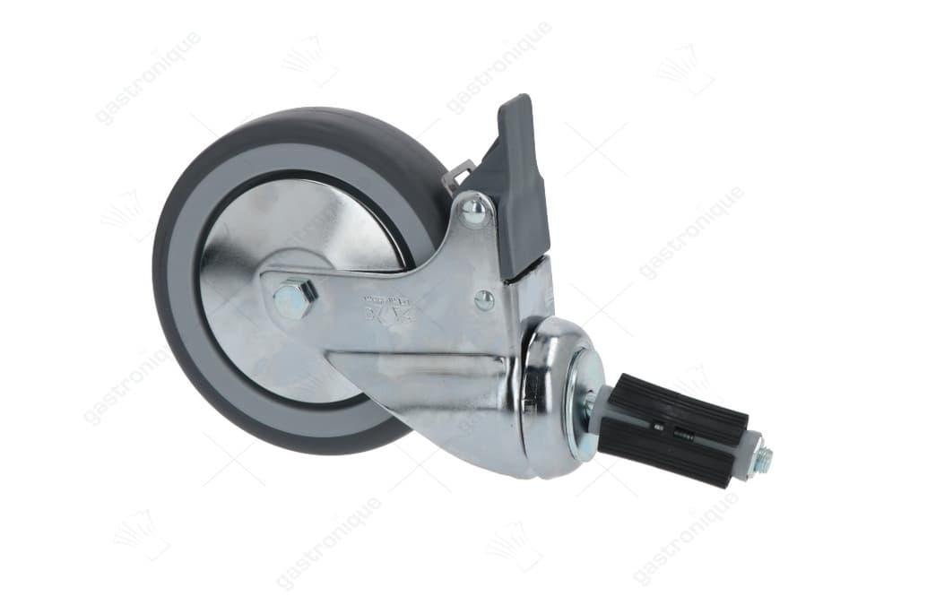 CASTOR SWIVEL WITH PIN AND BRAKE