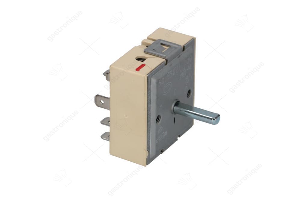 energieregelaar EGO 230V 13A dubbel circuit draairichting rechts as ø 6x4,6mm as L 23mm