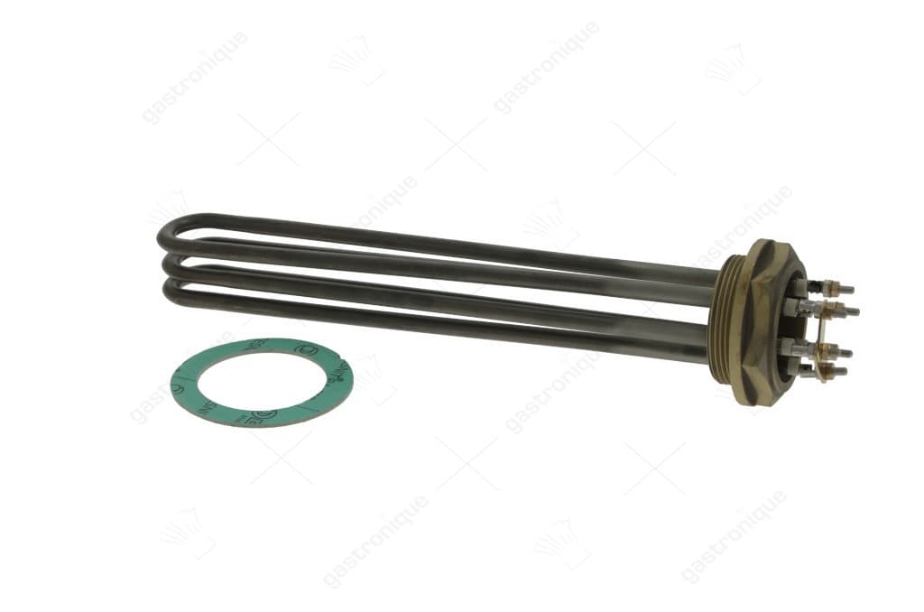 verwarmingselement 4500W 220/380V VC 3 draad 2" L 300mm B 37mm H 37mm pijp ø 8,5mm aansluiting M4