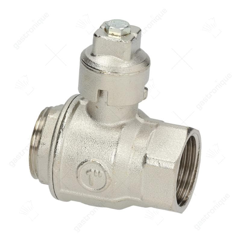 kogelkraan zonder greep L 67mm as ø 17x17mm ingang 1" ID uitgang 1" OD - Image 1
