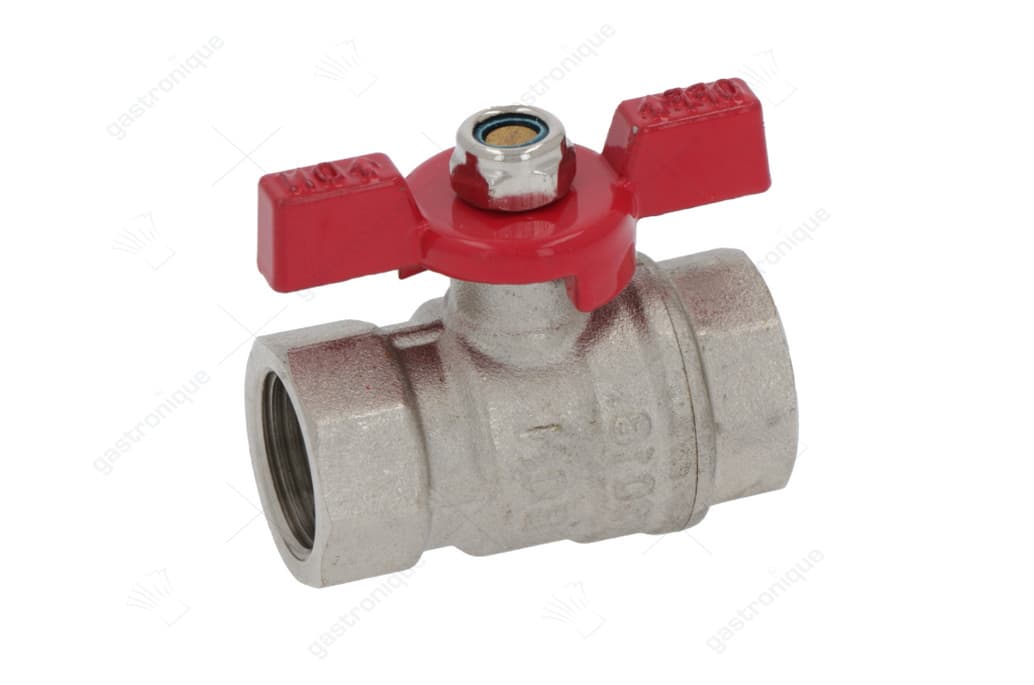 kogelkraan aansluiting 3/8" ID - 3/8" ID DN10 totale lengte 54mm
