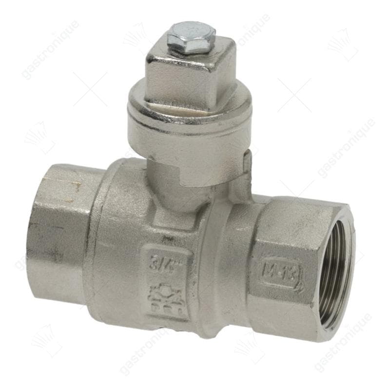 kogelkraan aansluiting 3/4" ID - 3/4" ID DN20 totale lengte 70mm zonder greep as ø 12x12mm - Image 1