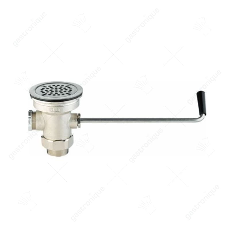 Afvoerventiel BuD ø 113mm draad 2" ø 87mm totale hoogte 145mm messing vernikkeld BiD ø 82mm