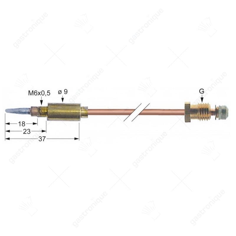 thermokoppel M8x1 L 600mm M6x0,5 - Image 1
