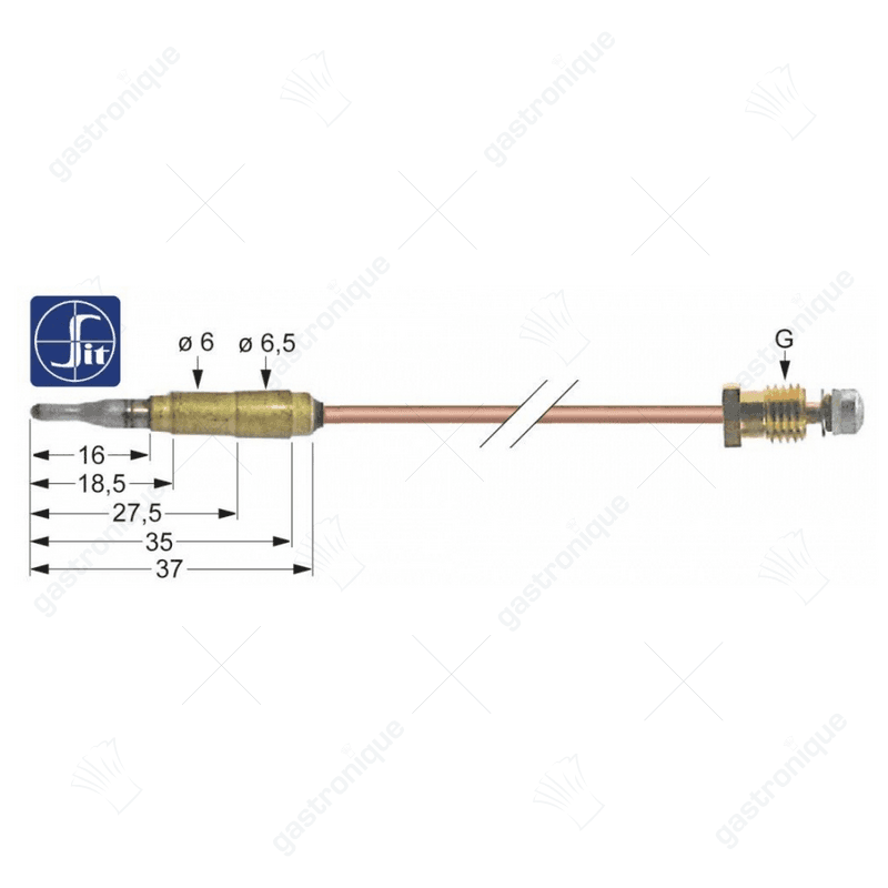thermokoppel m9x1 600 mm - Image 1