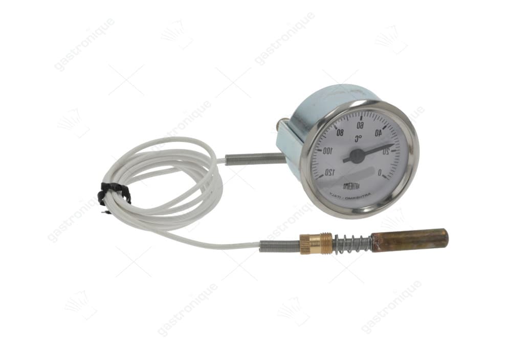 thermometer wit ø 52 mm 0-120°c