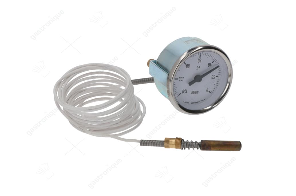 thermometer wit ø 60 mm 0-120°c