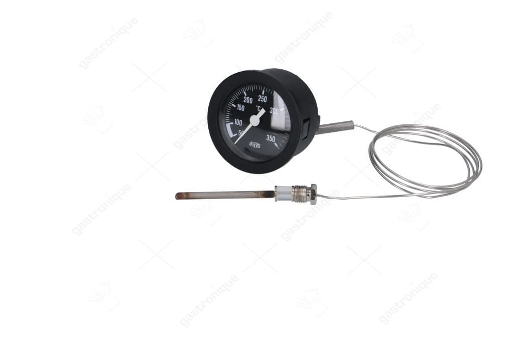 tele-thermometer black ø 52 mm 50-350°c