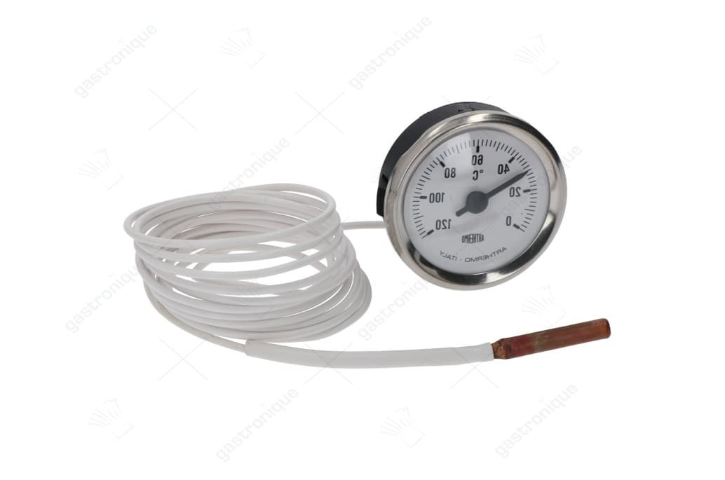 thermometer wit ø 52 mm 0-120°c