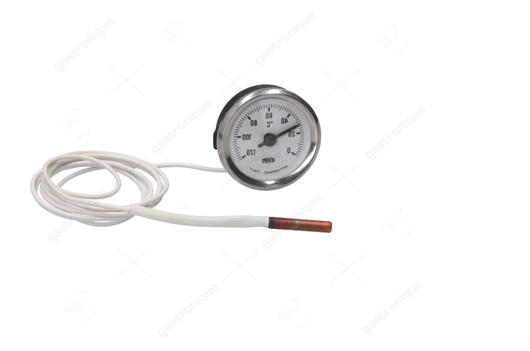 thermometer wit ø 52 mm 0-120°c