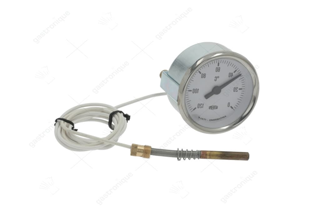 thermometer wit ø 60 mm 0-120°c