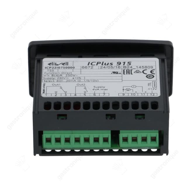 elektronische regelaar ELIWELL type ICPlus915 model ICP22I0750000 inbouwmaat 71x29mm 230V - Thumbnail 2