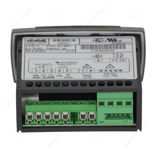 Elektronische regelaar DIXELL XR30CX-0N0C1 inbouwmaat 71x29mm 12V spanning AC/DC NTC/PTC - Thumbnail 2