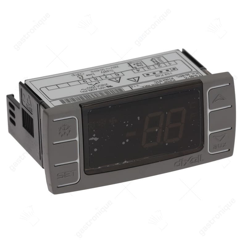 elektronische regelaar DIXELL XR02CX-5N0C1 inbouwmaat 71x29mm inbouwdiepte 56mm 230V