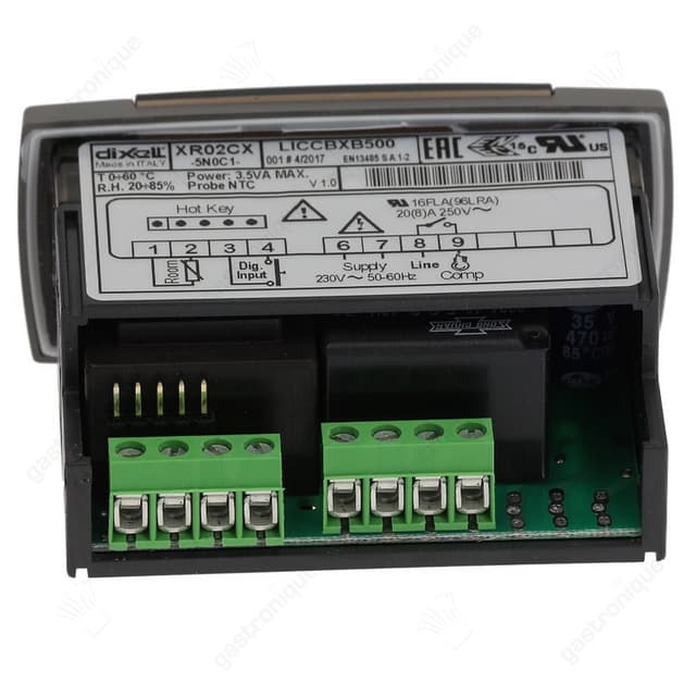 elektronische regelaar DIXELL XR02CX-5N0C1 inbouwmaat 71x29mm inbouwdiepte 56mm 230V - Thumbnail 2