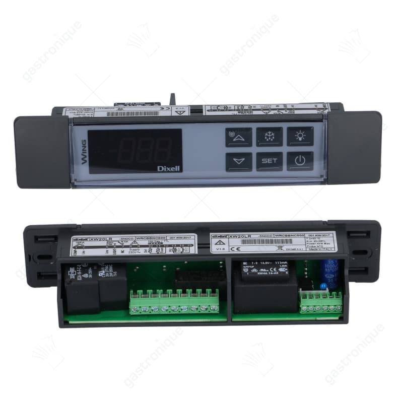 elektronische regelaar DIXELL XW20LR-5N0C0 inbouwmaat 150x30mm inbouwdiepte 40mm 230V
