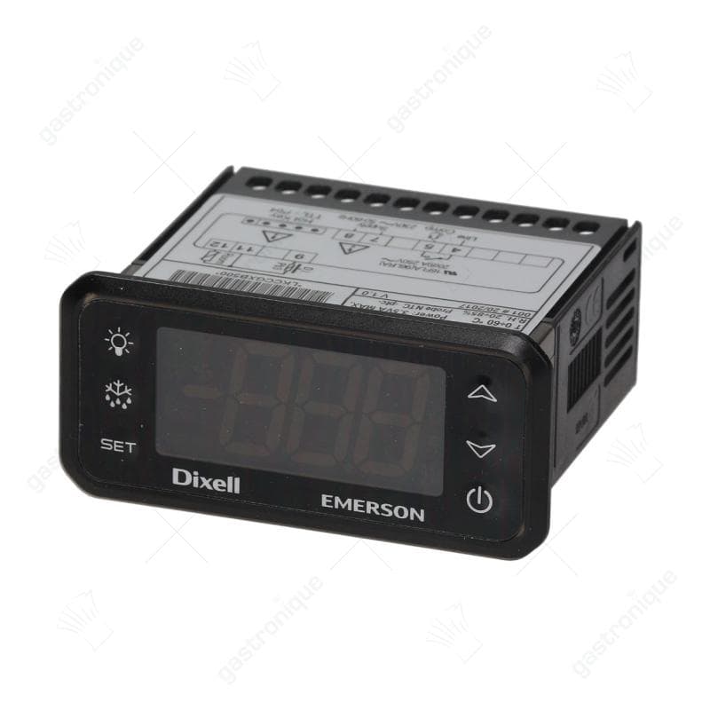 elektronische regelaar DIXELL XR20CH-5R0C1 inbouwmaat 71x29mm inbouwdiepte 62mm 230V spanning AC NTC/PTC