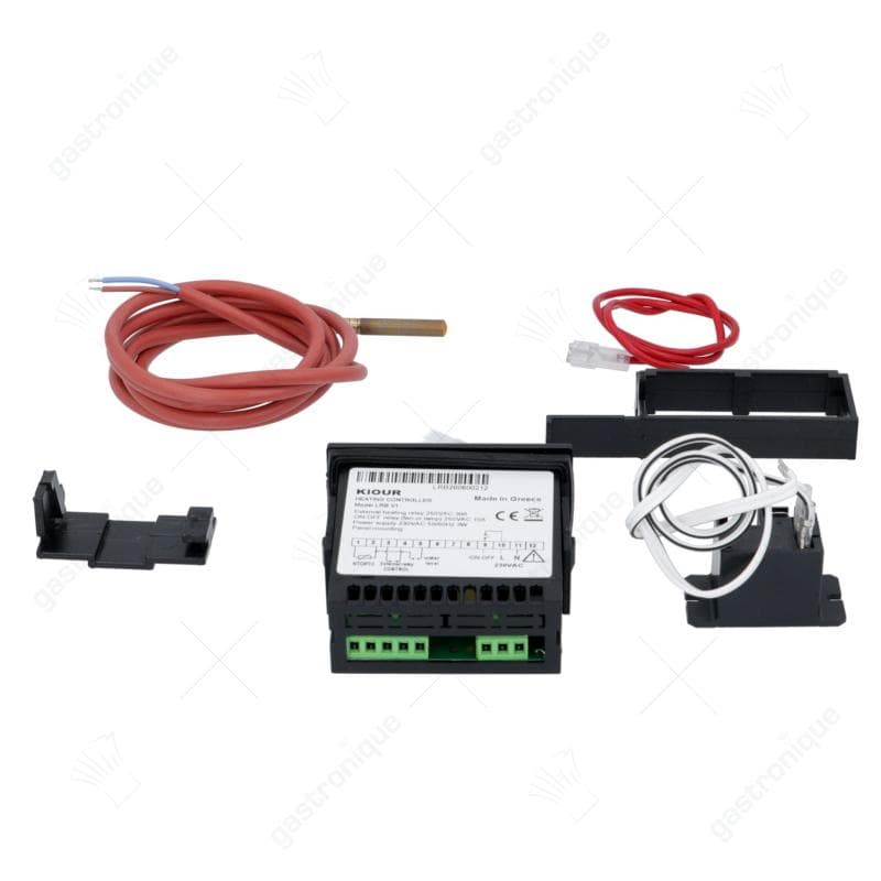 Elektronische regelaar 230V inbouwmaat 71x29mm PTC/NTC montage inbouwversie tweedelig