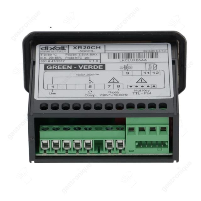 elektronische regelaar DIXELL XR20CH-5G0C3 inbouwmaat 71x29mm inbouwdiepte 61mm 230V - Thumbnail 2