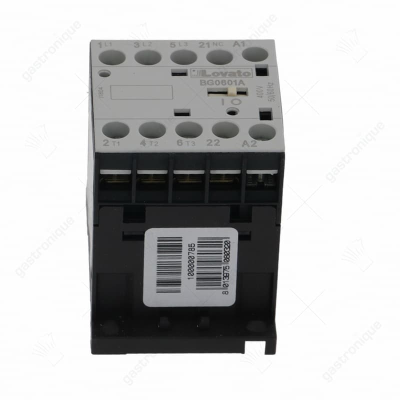 relais AC1 20A 230VAC (AC3/400V) 9A/4kW hoofdcontact 3NO hulpcontact 1NC LOVATO BG0601A - Image 1