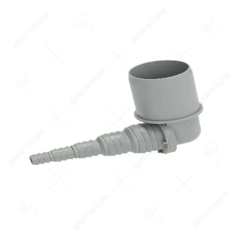 slangnippel passend voor HT-pijp DN40 voor slang ID 8/10/13/19/25mm haaks polypropyleen