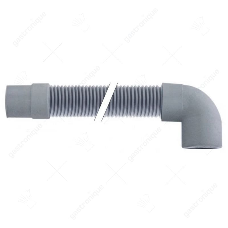 afvoerslang 1500 mm 24 mm  ø 24 mm recht ø 29 mm haaks int.