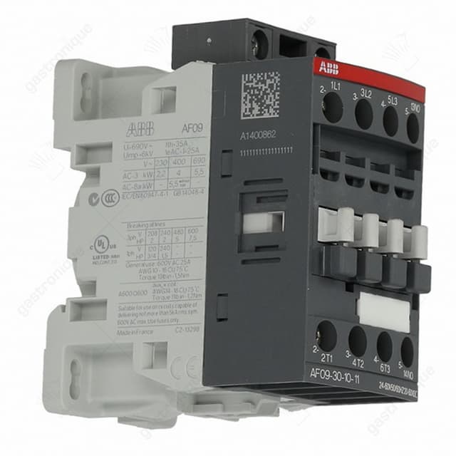 Contactor AF09-30-10-11 relais AC1 25A 24VAC (AC3/400V) 9A/4kW hoofdcontact 3NO hulpcontact 1NO - Thumbnail 2