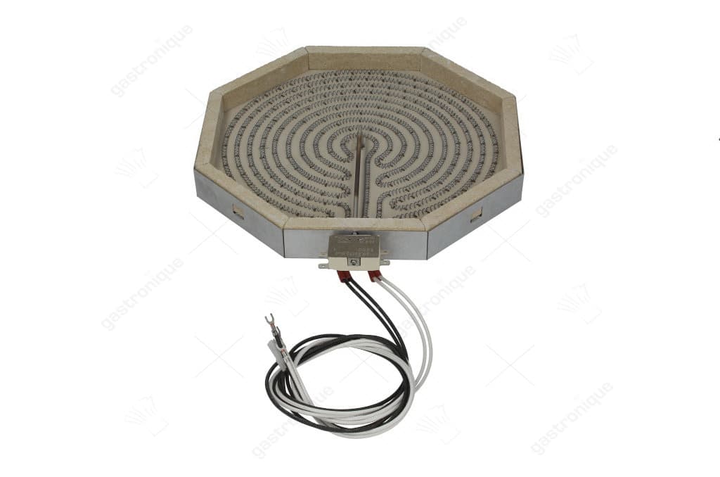 stralingselement 8-hoekig 3400W 230V L 300mm B 300mm VC 2 H 30mm met verwarmingsspoel - Image 1