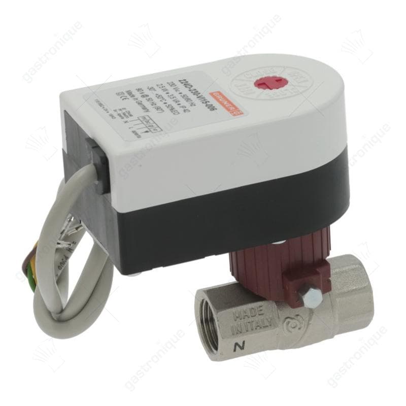 kogelkraan ingang 1/2" ID uitgang 1/2" ID 230V 50/60Hz werkingsmodus elektrisch B 60mm H 99mm