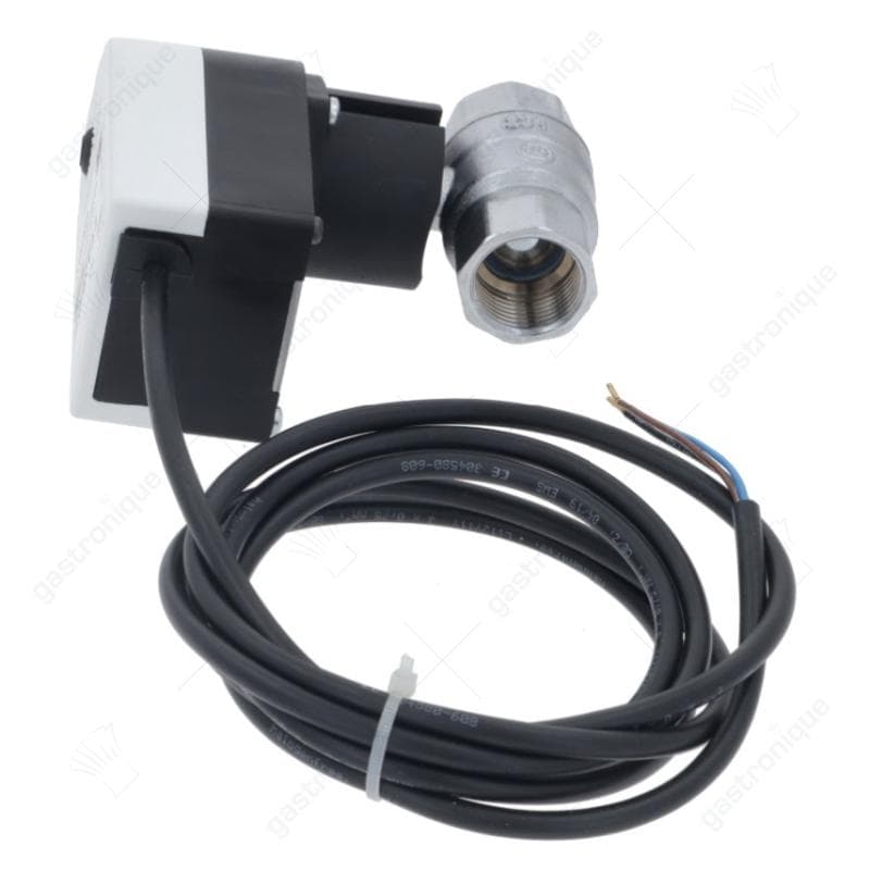 kogelkraan ingang 3/4" ID uitgang 3/4" ID IP42 230V L 68mm 50/60Hz stroomloos gesloten