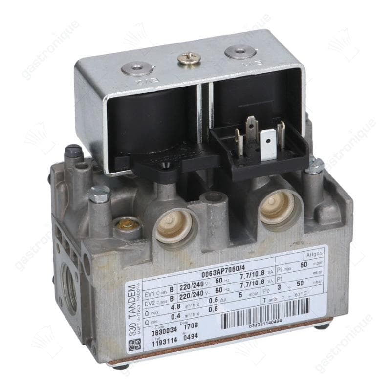 gasventiel 230V 50Hz gasingang 1/2" gasuitgang 1/2"