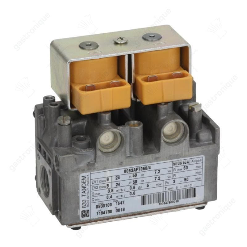 gasventiel 24V 50Hz gasingang 1/2" gasuitgang 1/2" waakvlamaansluiting M10x1 drukbereik 3-50mbar SIT