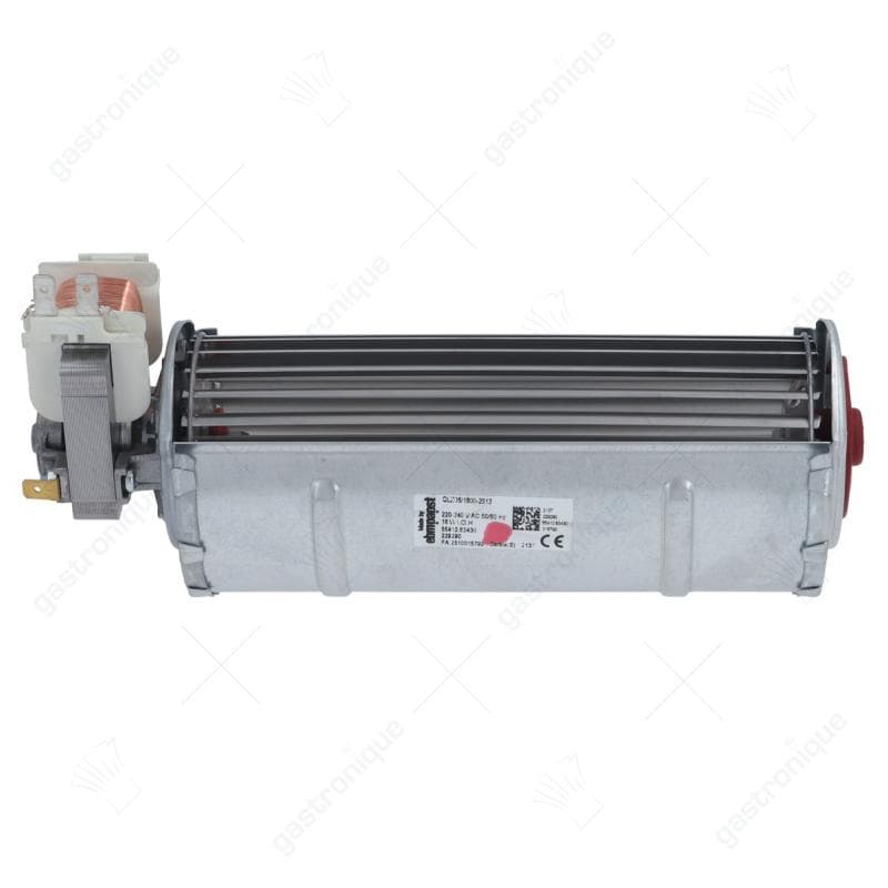 Dwarsstroomventilator motor rechts 180 mm ø 60 mm 230 Volt 11 Watt